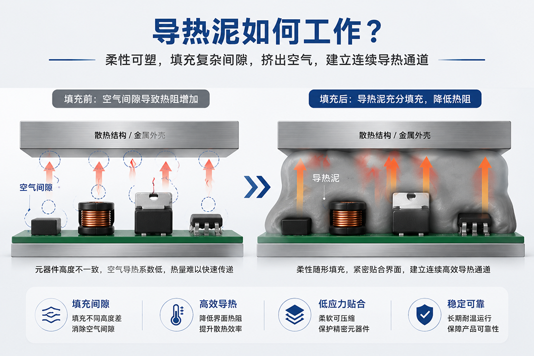 导热泥工作原理 导热泥工作原理