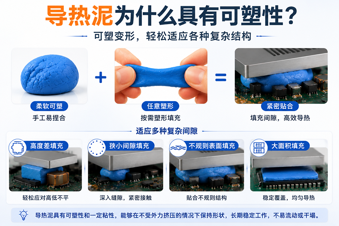 导热泥为什么具有可塑性? 导热泥为什么具有可塑性?