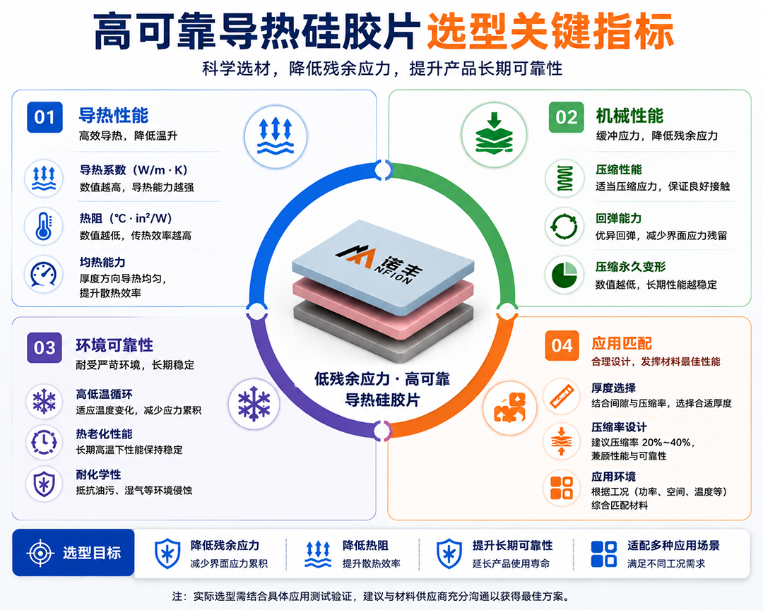 高可靠导热硅胶片选型关键指标 高可靠导热硅胶片选型关键指标