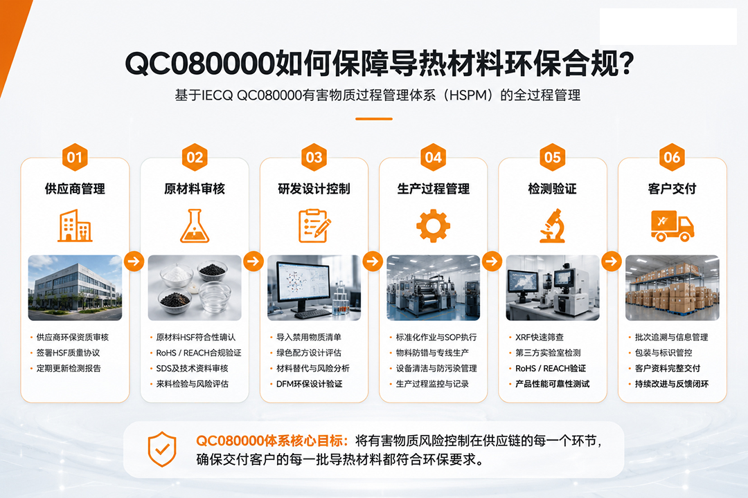 QC080000如何保障导热材料环保合规? QC080000如何保障导热材料环保合规?