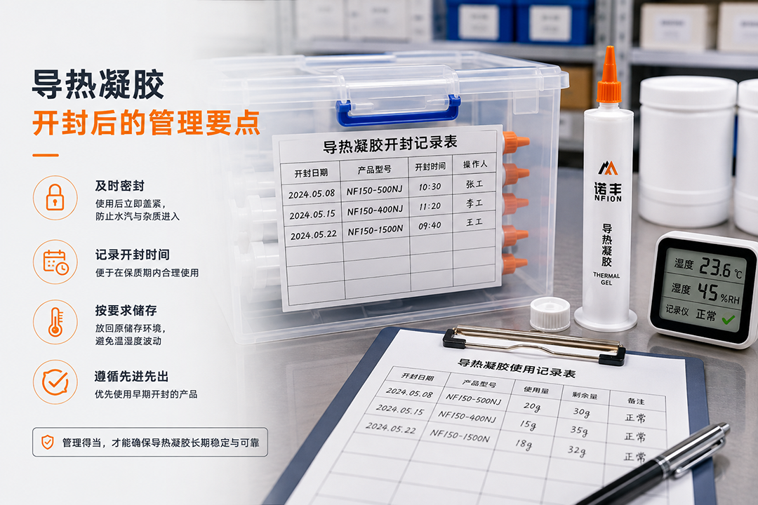 导热凝胶开封后的管理要点