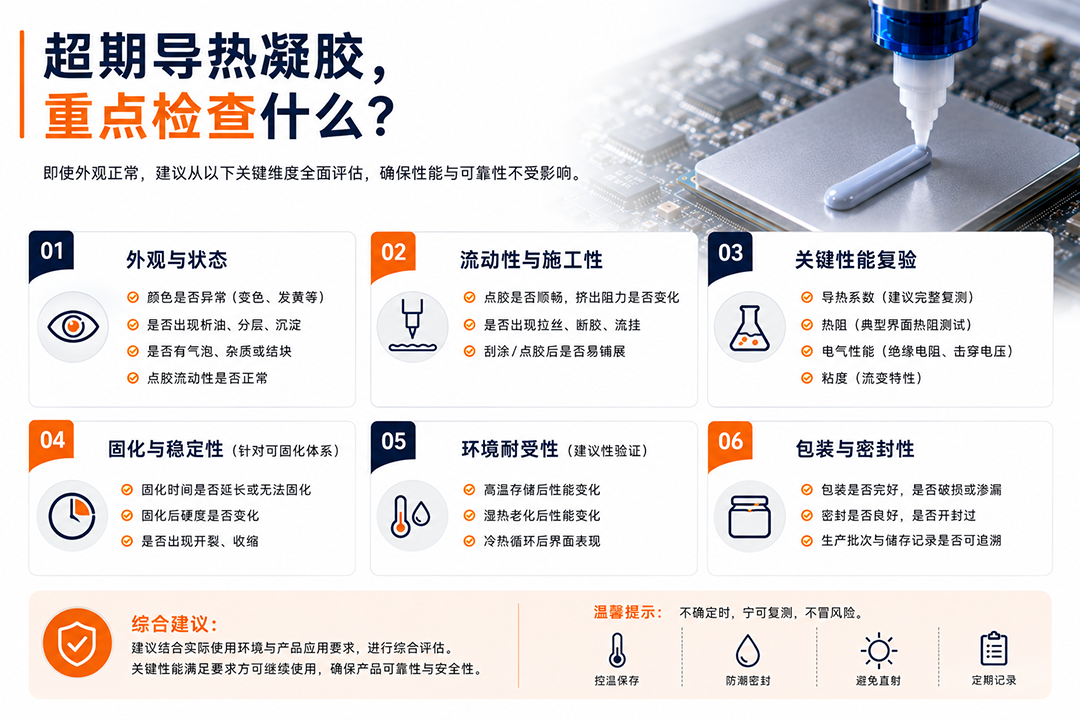 超期导热凝胶重点检查什么？