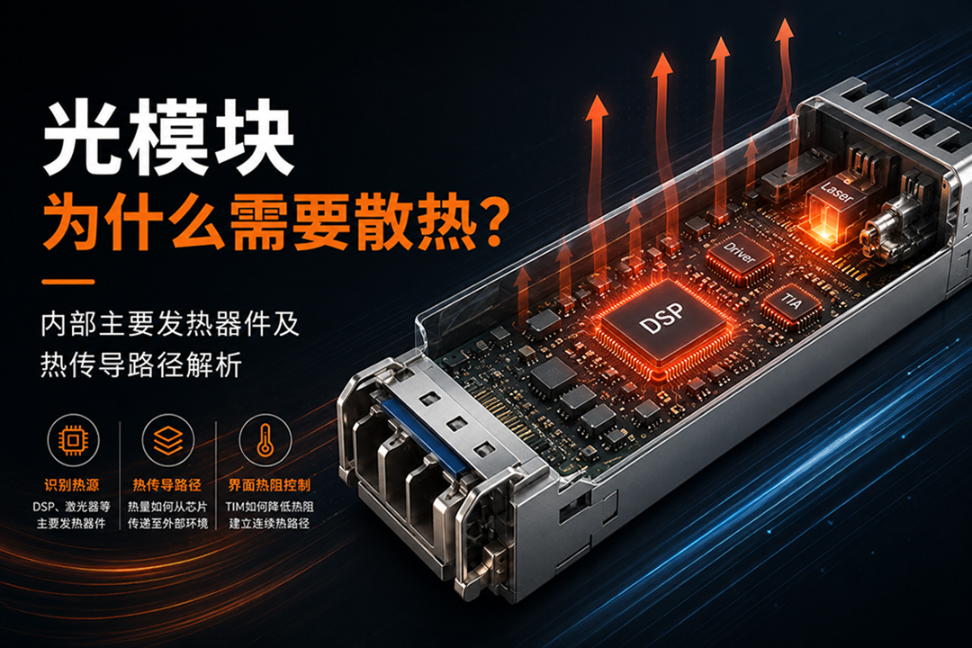 光模块为什么需要散热及内部发热器件热传导路径解析