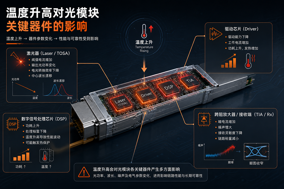 温度升高对关键器件的影响