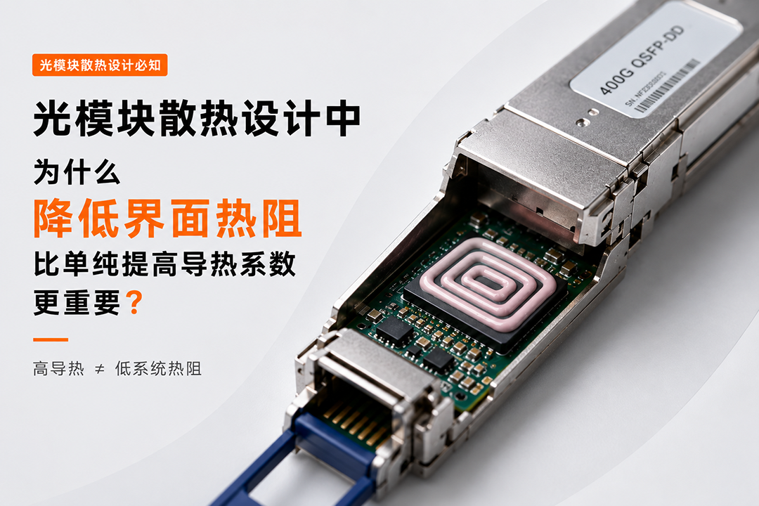 光模块散热设计:为什么降低界面热阻比单纯提高导热系数更重要? 光模块散热设计:为什么降低界面热阻比单纯提高导热系数更重要?