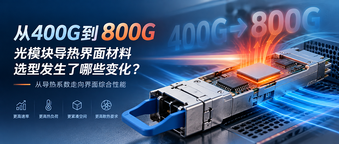 从400G到800G光模块导热界面材料TIM选型变化与散热设计
