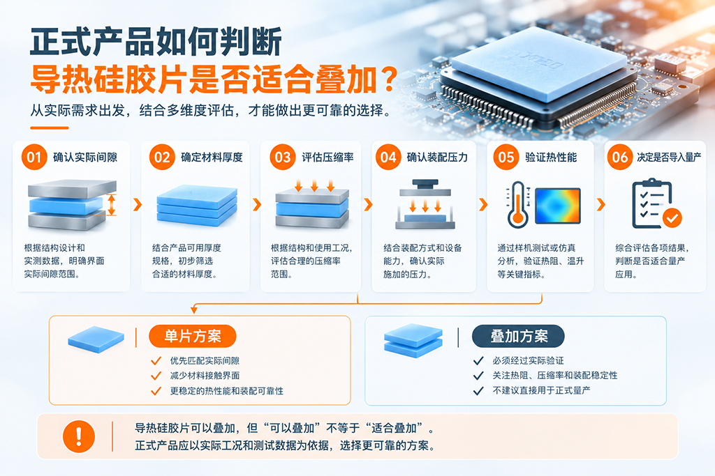 导热硅胶片正式量产选型判断流程 导热硅胶片正式量产选型判断流程
